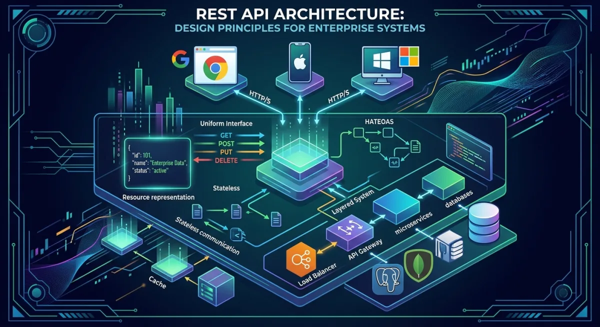 معماری REST API: اصول طراحی برای سیستم‌های سازمانی